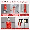 Alocre 8 in-1 Multifunctional Sink & Faucet Installer Wrench - Plumbing Tool for Bathroom/Kitchen Toilet Pipe Repair & Installation (Red) #4
