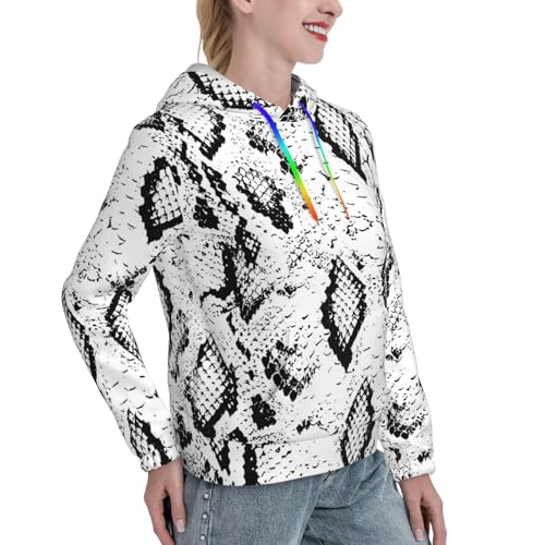 Sweat à capuche serpent femme EdWal : le pull ajusté contre le froid