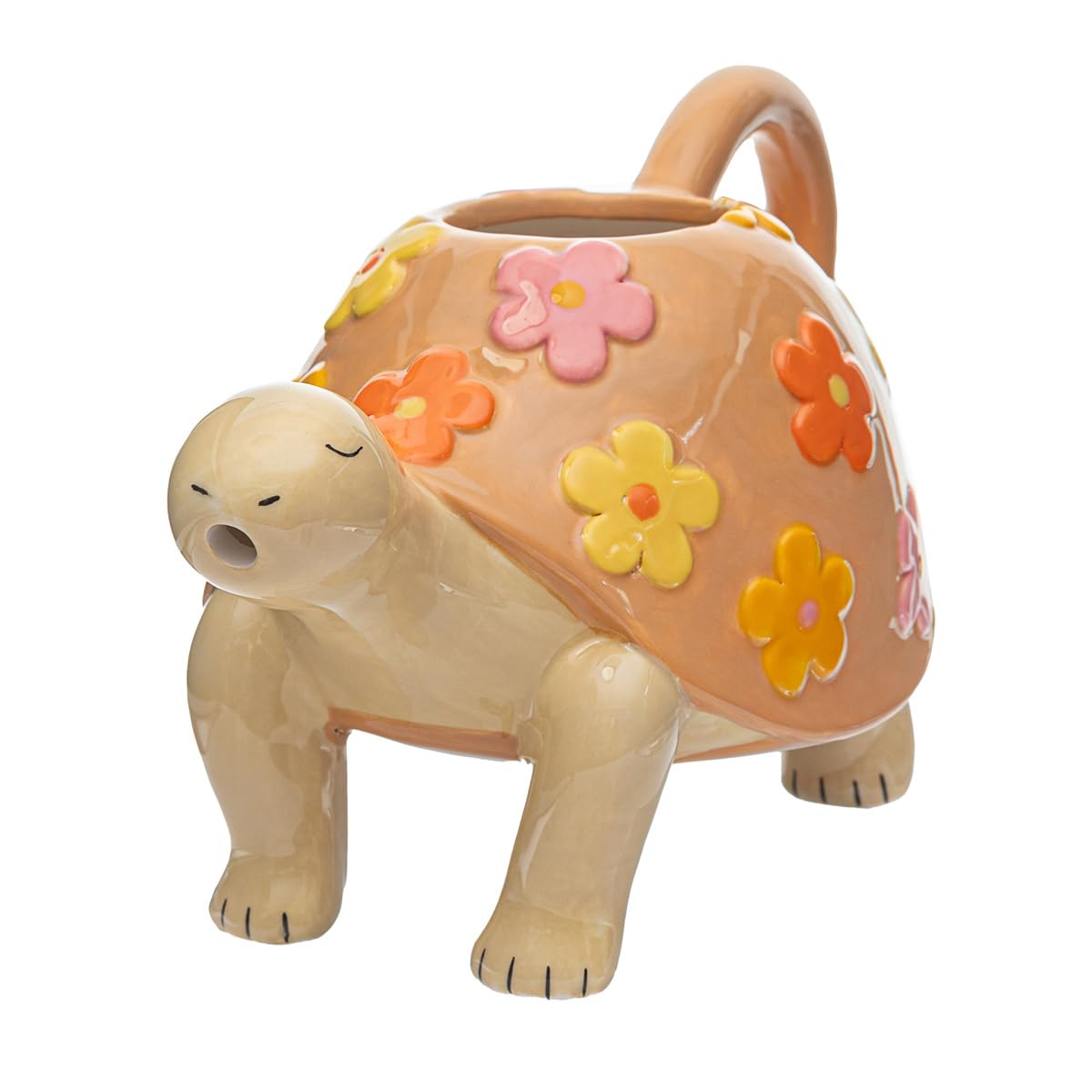 Sass & Belle Tortoise Watering Can, Cute Decorative Mini Indoor Watering Can for Plants Small Dolomite Flower Watering Jug