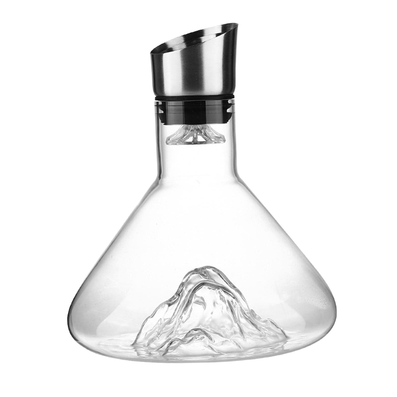 LOVIVER 1600ml wine carafe decanter Aerator Glass Iceberg Decanter for Liquor
