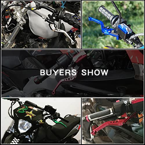 Lisylineauto Universal Motorcycle 7/8" 22Mm Handlebar Brake Master Cylinder Clutch Lever Left & Right Set For Harley Honda Kawasaki Suzuki Yamaha (Black) #TOP3