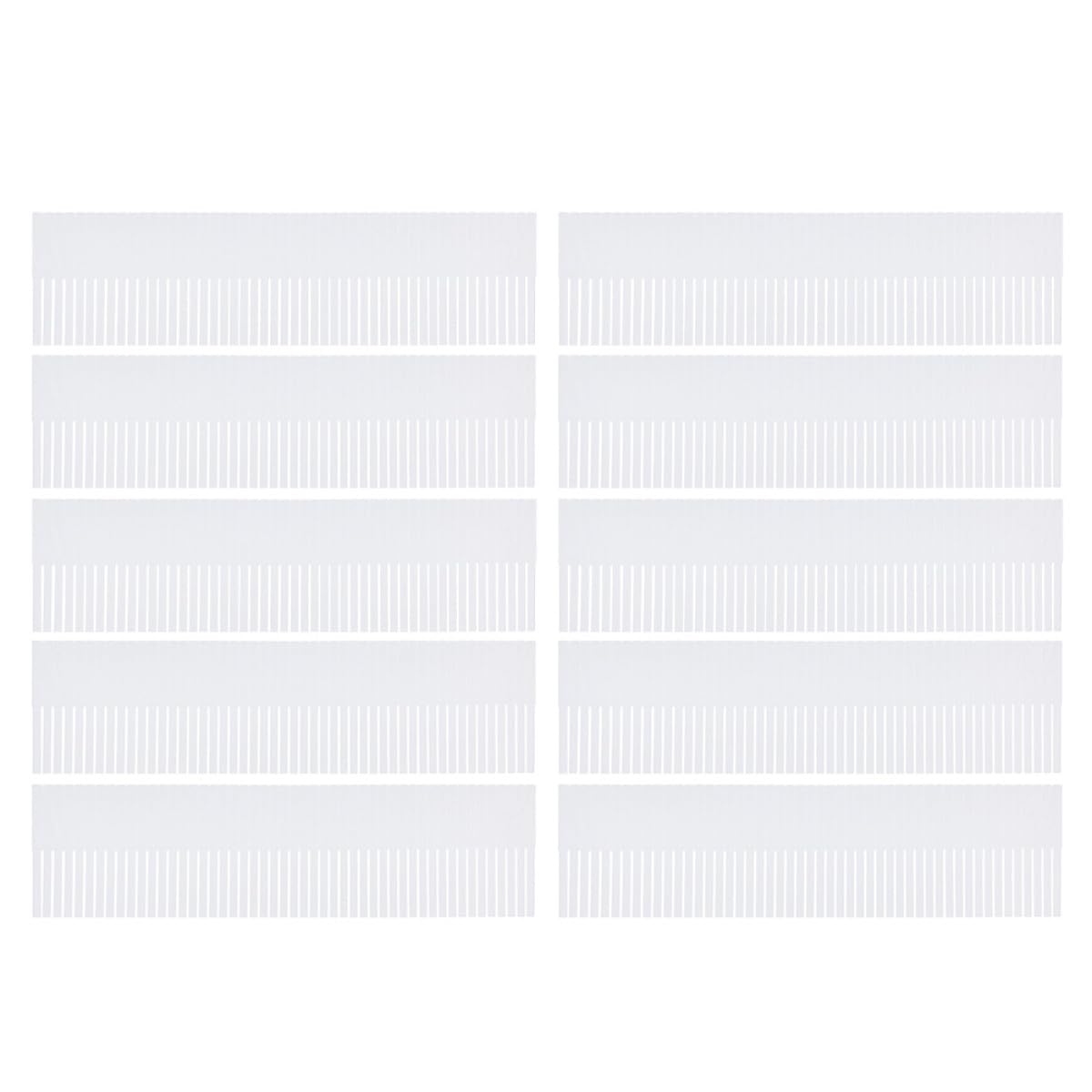 SUPVOX Divisori per Cassetti 10 Pezzi in Plastica Bianco 38x11cm per Casa Organizzatori per Ordinare Biancheria e Calzini Soluzione di Stoccaggio Ordinata