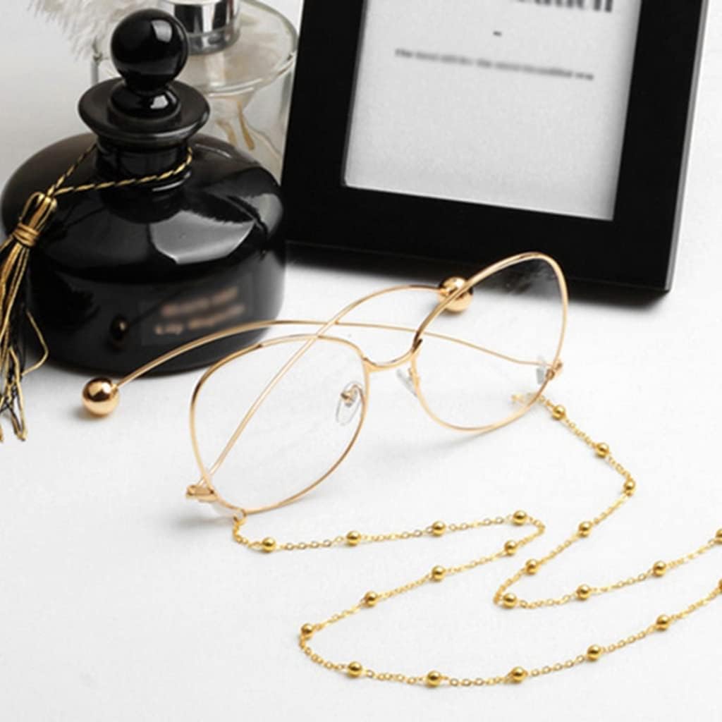 Fashionable Mouthpiece Rope Clip Bead Glasses Chain Metal Eyeglasses