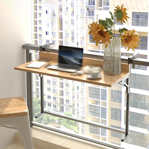 Table de balcon pliable réglable support suspendu pour petite terrasse