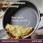 Anolon Accolade Forged Hard Anodized Nonstick Pots & Pans - Induction Cookware Set - 12 Piece - Moonstone Gray - Image 5
