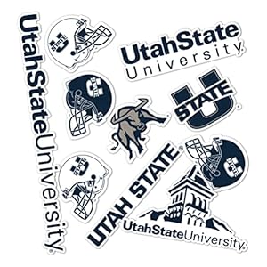 Utah State University Sticker USU Aggies Stickers Vinyl Decals Laptop Water Bottle Car Scrapbook T2 (Type 2)