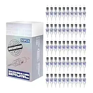 BRONC 50PCS Tattoo Cartridge Needles 1003RL - 3RL #10 Bugpin 0.30mm 3 Round Liner Disposable Tattoo Needles for Rotary Tattoo Machines