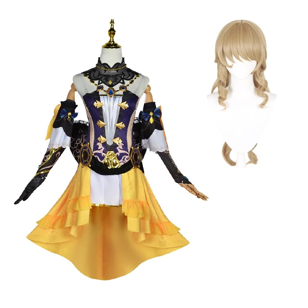 Amazon.co.jp: CCQING ナヴィア コスプレ衣装 帽子付き ウィッグ追加