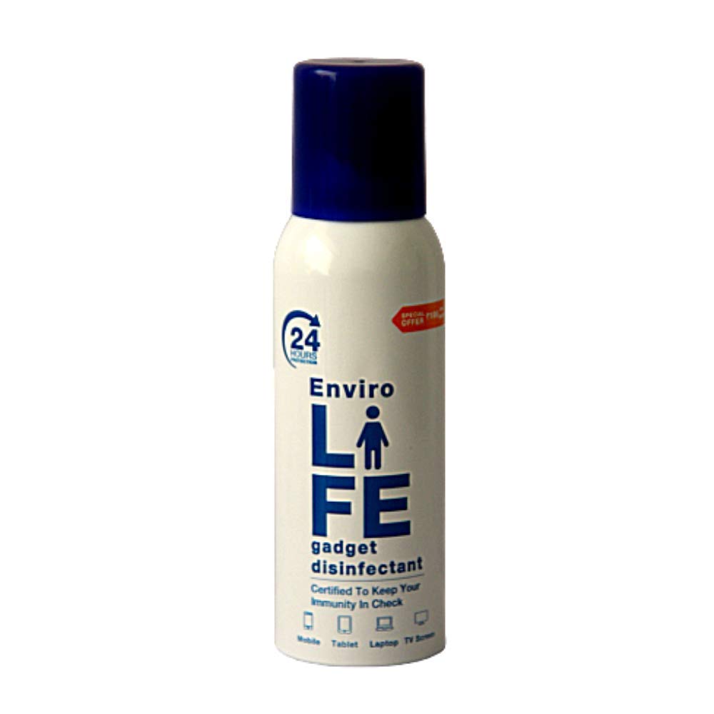 Envirolife - 24 hours protection with single spray Alcohol Based Gadget Disinfectant - 100ML with 950+ sprays (B08J894R7J) Amazon Price History, Amazon Price Tracker