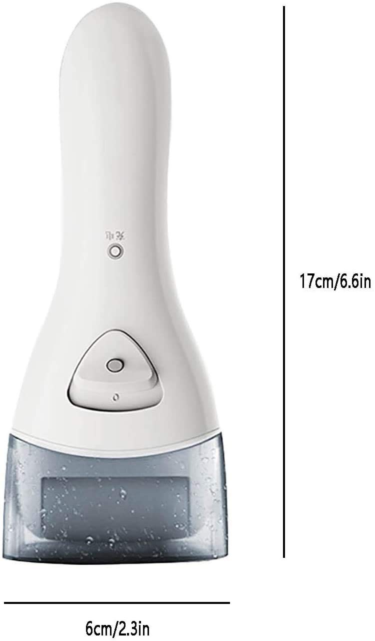 Removedor de Callos eléctricos Removedor de pie USB Herramientas de pedicura Recargables para Pieles muertas agrietadas secas en los Talones y pies, 3 Rodillos, con luz Auxiliar LED