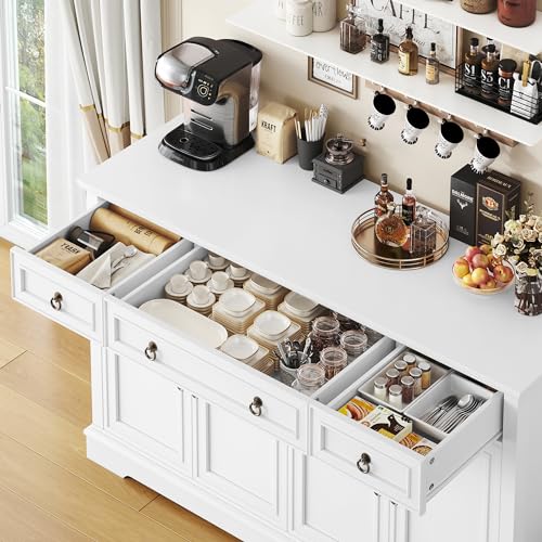 Finetones US-48LUC-KIE30-ES6 Buffet Cabinet With Storage, 55.1 Inch Large Sideboard Buffet Cabinet thumb #6