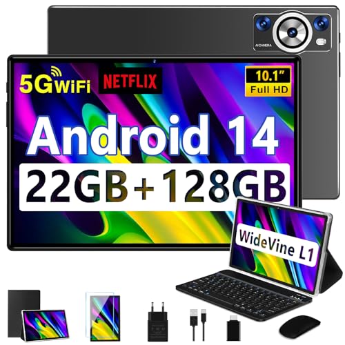 DEERTiME 2025 Newest Tablet Android 14 10.1 Pollici 22GB RAM+128GB