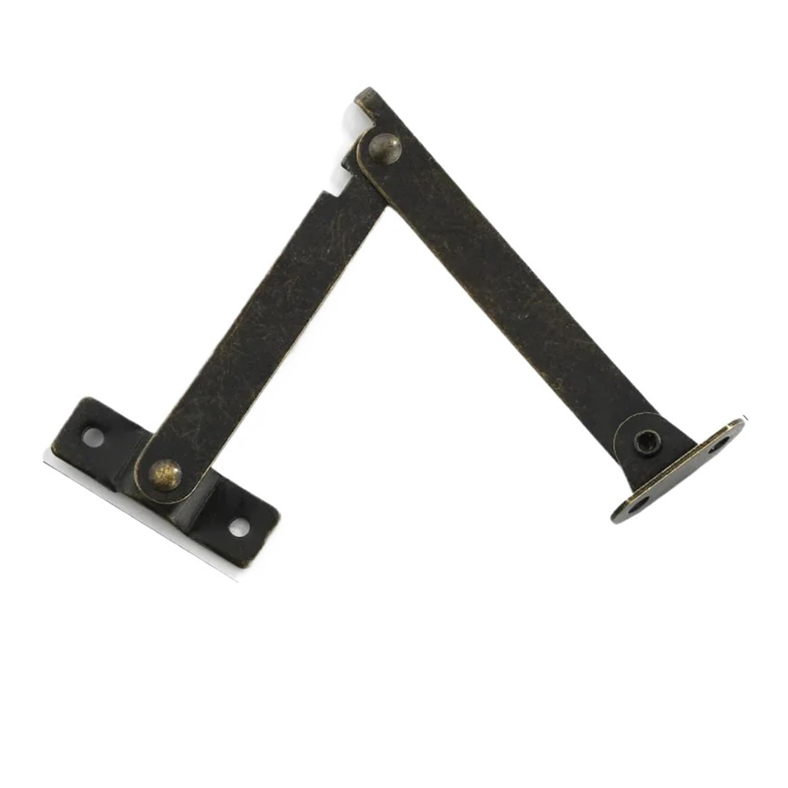 Evdmgzjapstj One Color Folding Door Hinge,2Sets Lid Support Hinges Antique Bronzes Iron Decor Box Furniture Hardware Cabinet Kitchen(359M1)