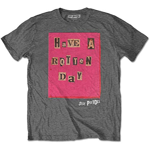 The Sex Pistols Rotten Day Officiel T-Shirt Hommes Unisexe - Les Beatles, Paul McCartney, John Lennon, RIngo Starr, George Harrison The Sex Pistols Rotten Day Officiel T-Shirt Hommes Unisexe