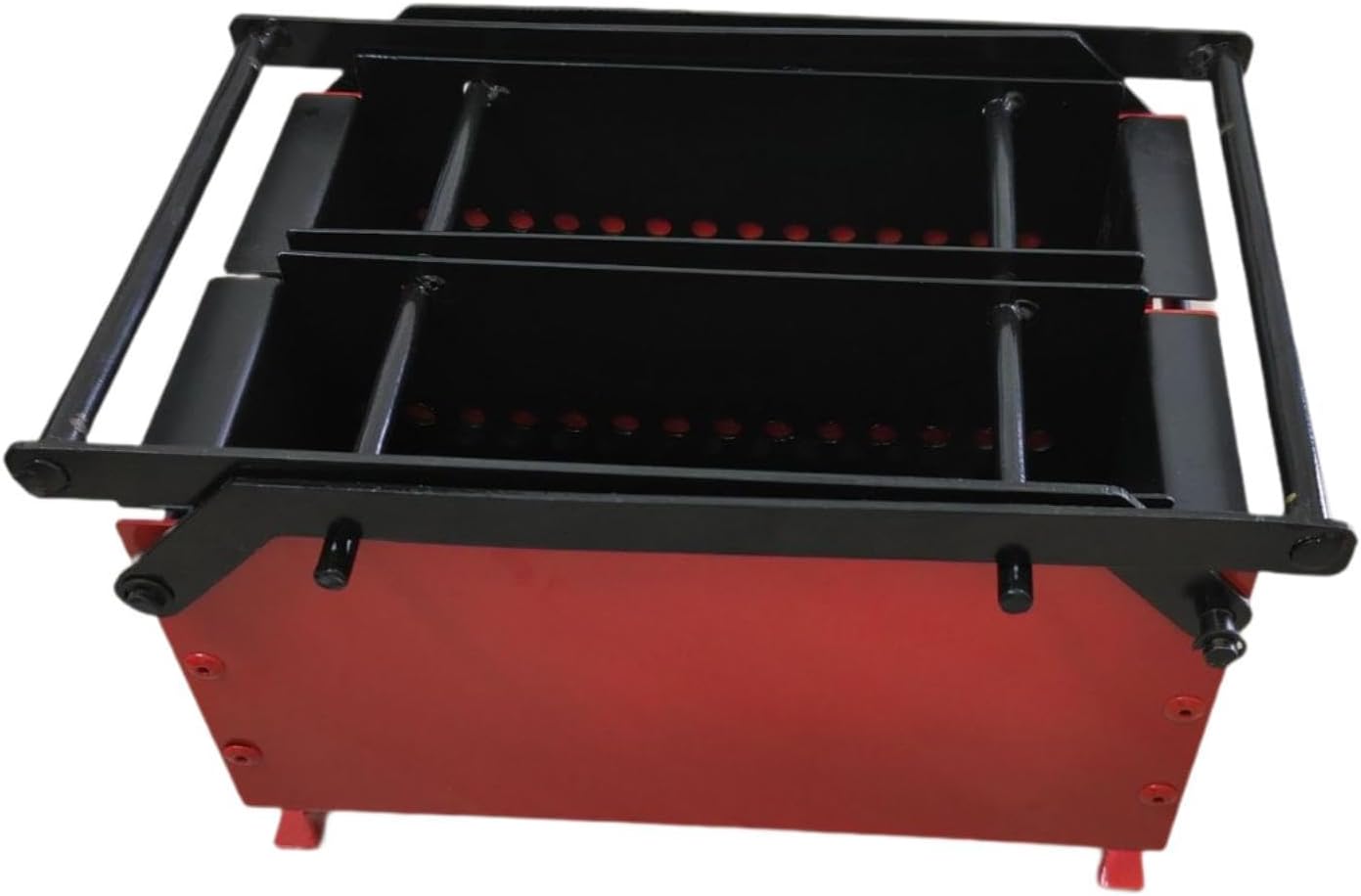 MagiDeal Newspaper Briquette Maker Paper Brick Recycling Press 2 Grids Manual Portable Brick Briquette Machine for Home Stoves Outdoor