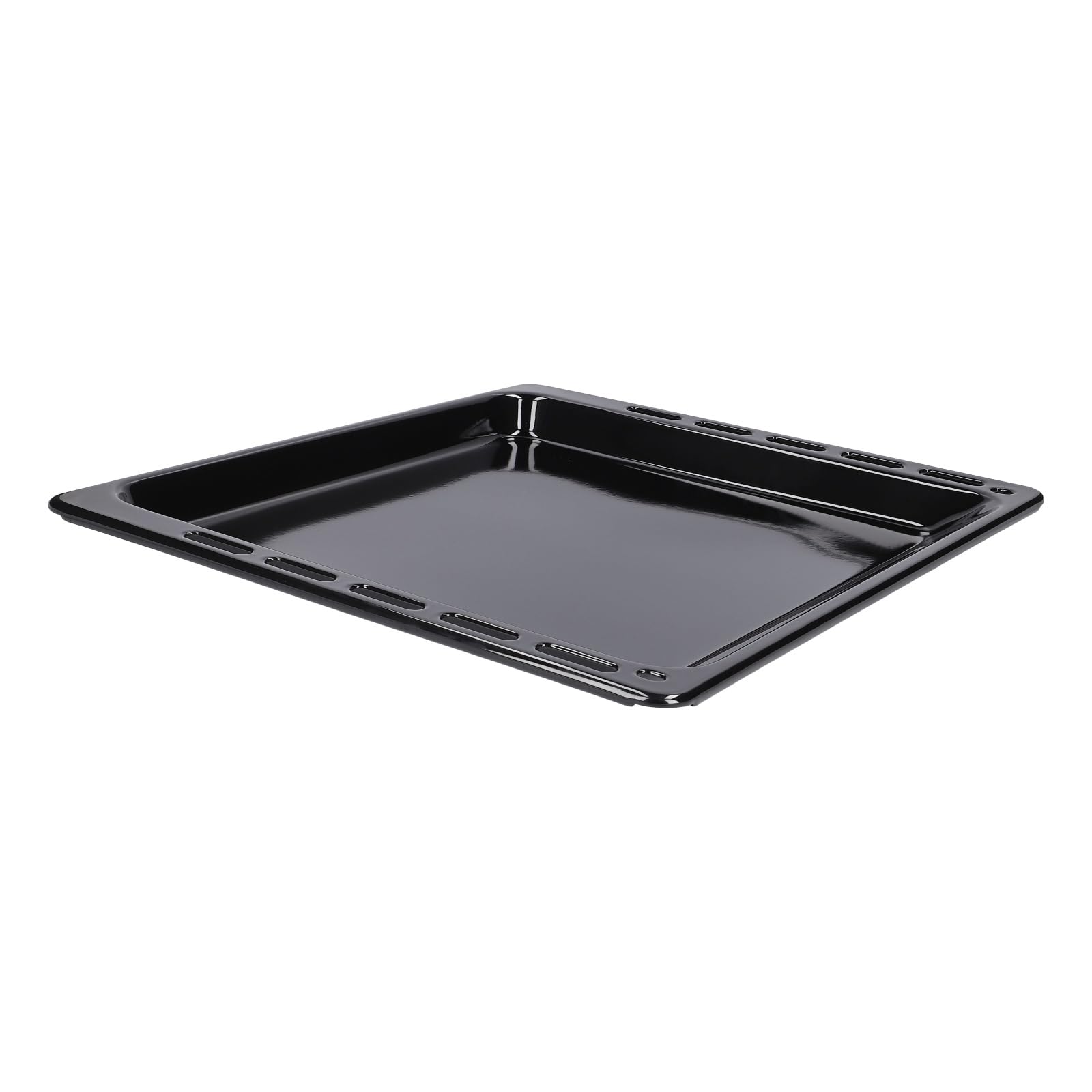 Backblech für Backofen kompatibel mit Whirlpool 481010683239 emaillierte Fettpfanne mit hohem Rand kompatibel mit C00383277