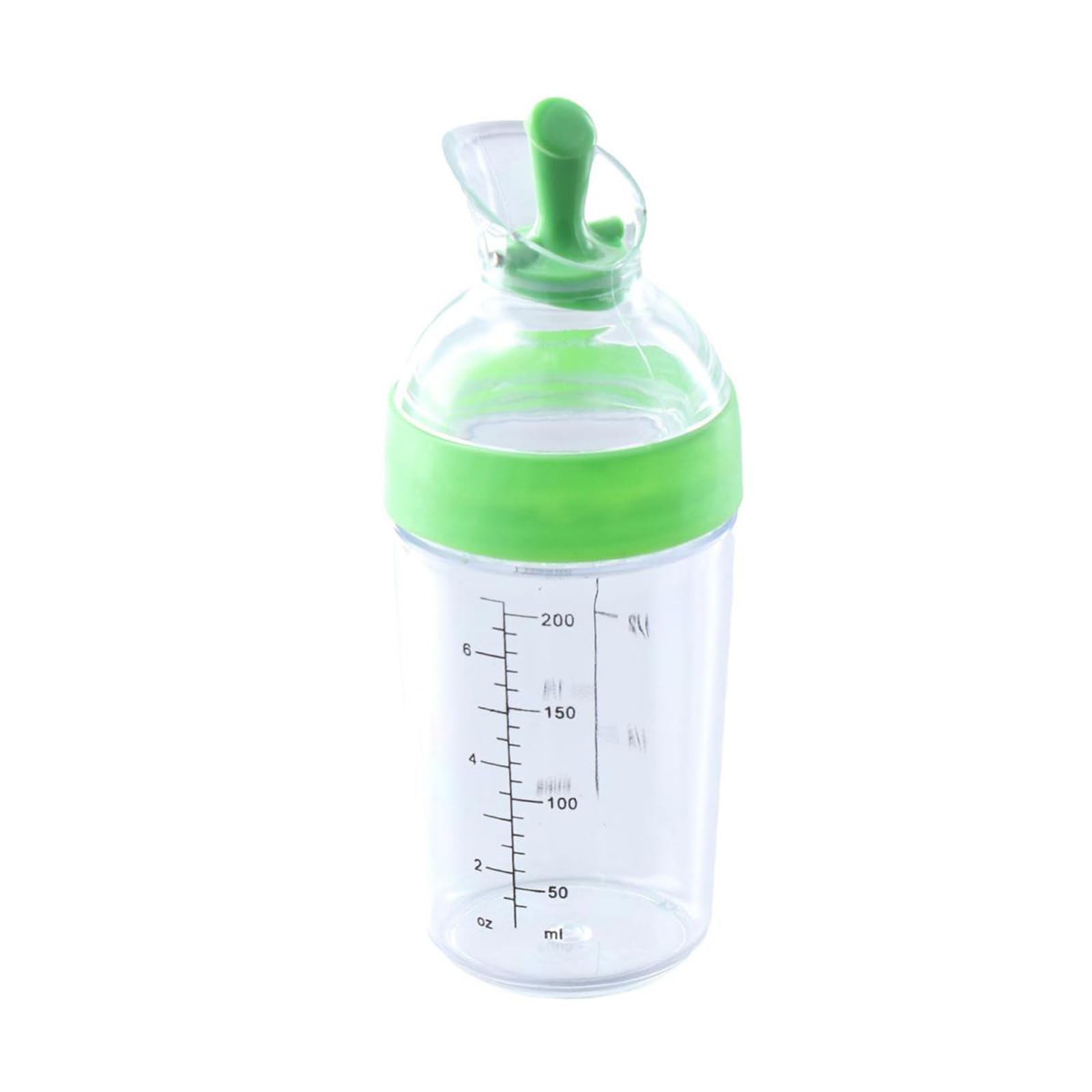 hobbyme Salad Dressing Mixer, Used To Hold Sauces, Leak Proof, Salad Seasoning Pot with Scale, Green Kitchen Seasoning Pot, Storage of Various Sauces, Salad, Tomato Sauce, Green, 8.5oz