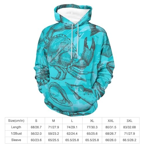 Sweat Crabe Lobster UMENG Pull à Capuche Idéal pour vos Sorties