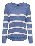 Only, Pull, jeune, coupe normale, rayures, col rond, manches longues