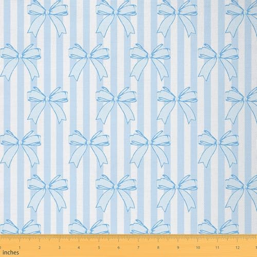 Tissus au mètre bleu bricolage et couture artisanale motifs géométriques imperméables