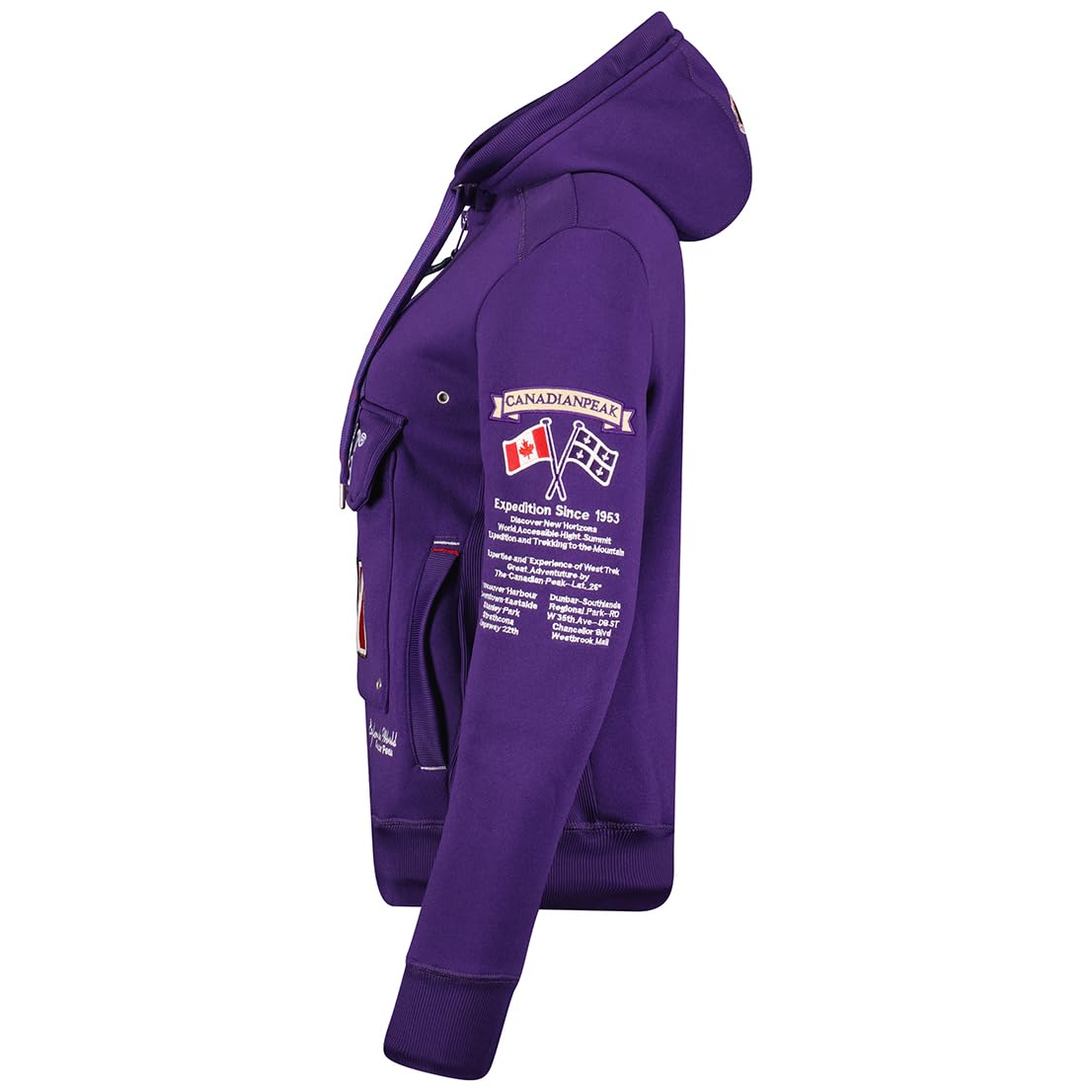 Canadian Peak Gyrelle Lady - damska bluza z kapturem z kieszeniami - damska bluza z długim rękawem ciepła - sezon damski jesień zima wiosna lato