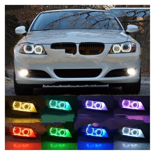 Kit Luces Led Ojos Faros Angel Eyes BMW E90 E91 E92 E93 Luz Día RGB 5