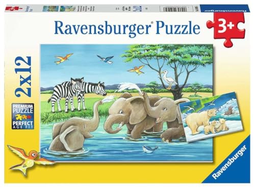 Ravensburger Kinderpuzzle - 05095 Tierkinder aus Aller Welt - Puzzle für...