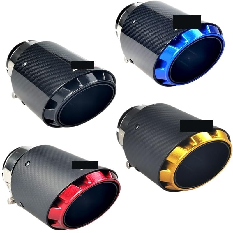 Embout d'chappement voiture contre la rouille sortie carbone inox noir