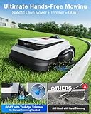 ECOVACS Goat A3000 LiDAR PRO Robotic Lawn Mower for Up to 3/4 Acre, 7500 mAh Battery with 189W Fast Charging, Wire-Free Dual-LiDAR Navigation, Built-in TruEdge Edge Trimmer, Smart App Control