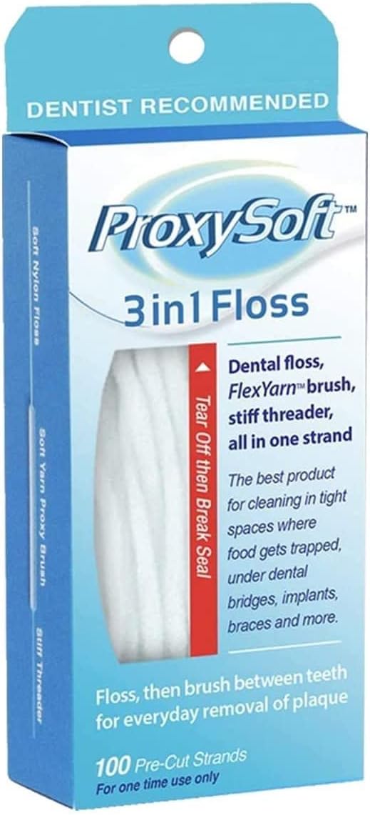 Amazon.de Dental Floss with Proxy Brush and Threader for Optimal Teeth