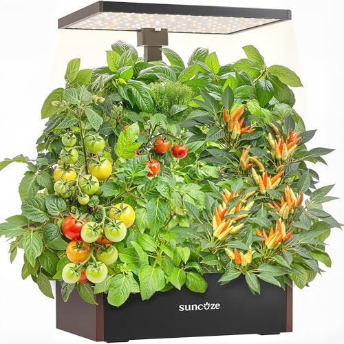 SUNCOZE Hydroponics Growing System 20 Pods, 25" Adjustable Height, 10L Tank