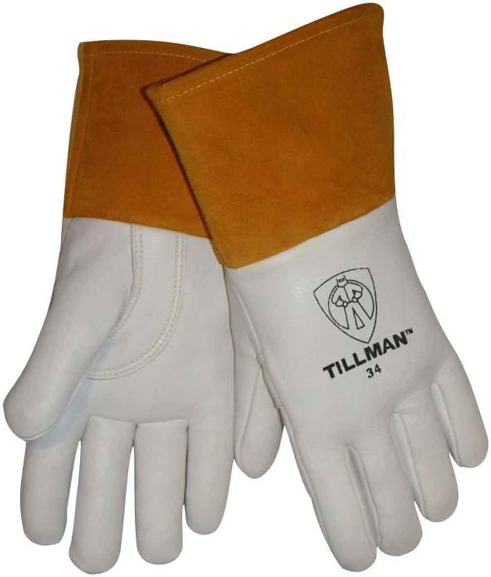 Tillman 34 Toughest Top Grain Cowhide MIG Welding Gloves, Medium