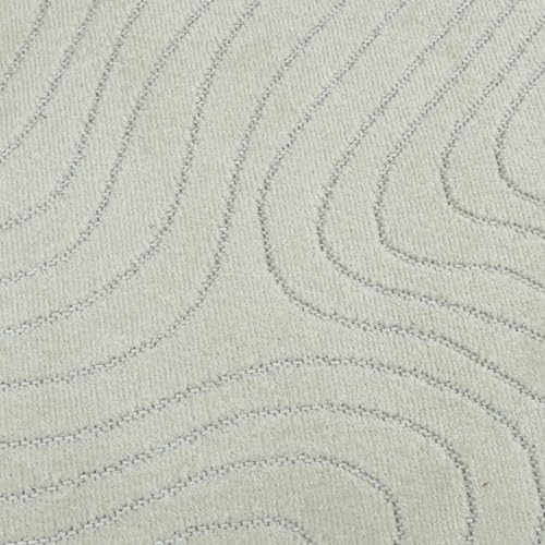 Tapis vert Palmeras 200x200 cm carré en polyester lavable - 8