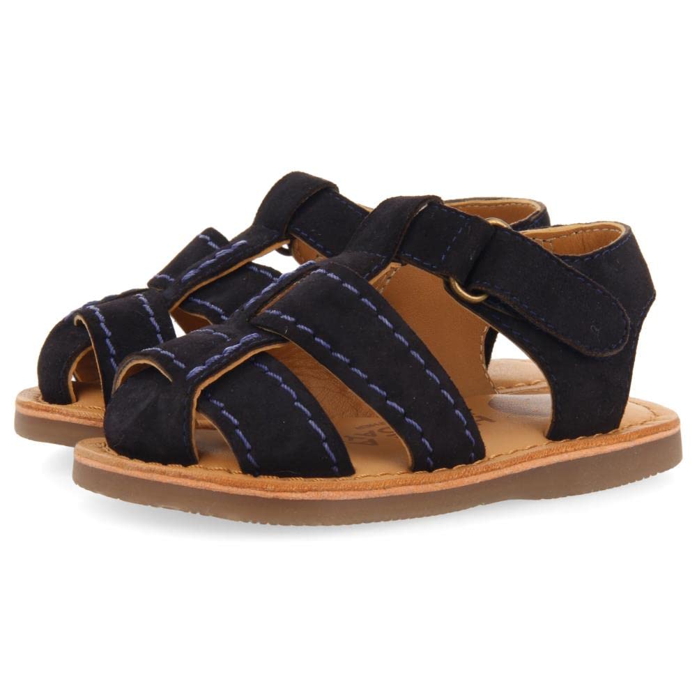 Sandales en Peau de Couleur Fuchsia Type randonnée pour garçon cabixi