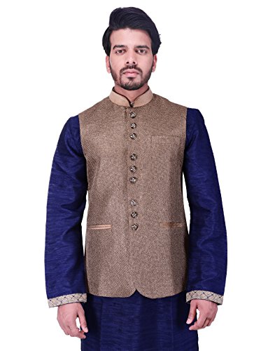 Gilet pour homme Manyavar WC00089 : l'excellence de la coupe droite