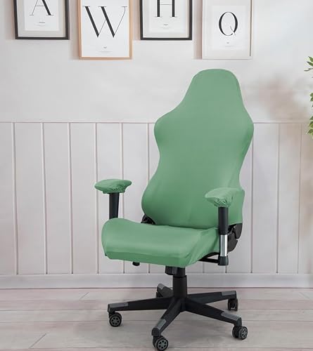 Miniatura 6 de Fundas ergonómicas para silla de oficina con reposabrazos, fundas elásticas repelentes al agua para adultos, videojuegos, reclinables, carreras y