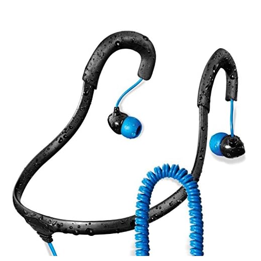 Surge Sportwrap+ IPX8 Waterproof Headphones | Neckband Headphones/in Ear Headphones | Sport Headphones w/ 3.5mm Headphone Jack | Noise Cancelling Headphones w/ 6 Sets of Earplugs & 1 Year Warranty