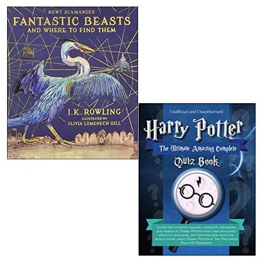 Phantastische Tierwesen und wo sie zu finden sind: Illustrierte Ausgabe und inoffizielles Harry Potter – Das ultimative, erstaunliche Quizbuch mit 2 Büchern