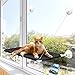 Cat Window Perch, Cat Window Hammock with Space Saving Design, Mounted by Powerful Screw Suction Cups, is Safety and Sturdy Bed for cat