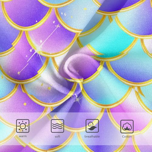 Turquoise Pink Purple Mermaid Scales Toddler Girls's Underwear 2T 202c12313