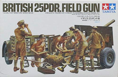 Tamiya British 25-Pounder Field Gun w/Soldiers 1/35