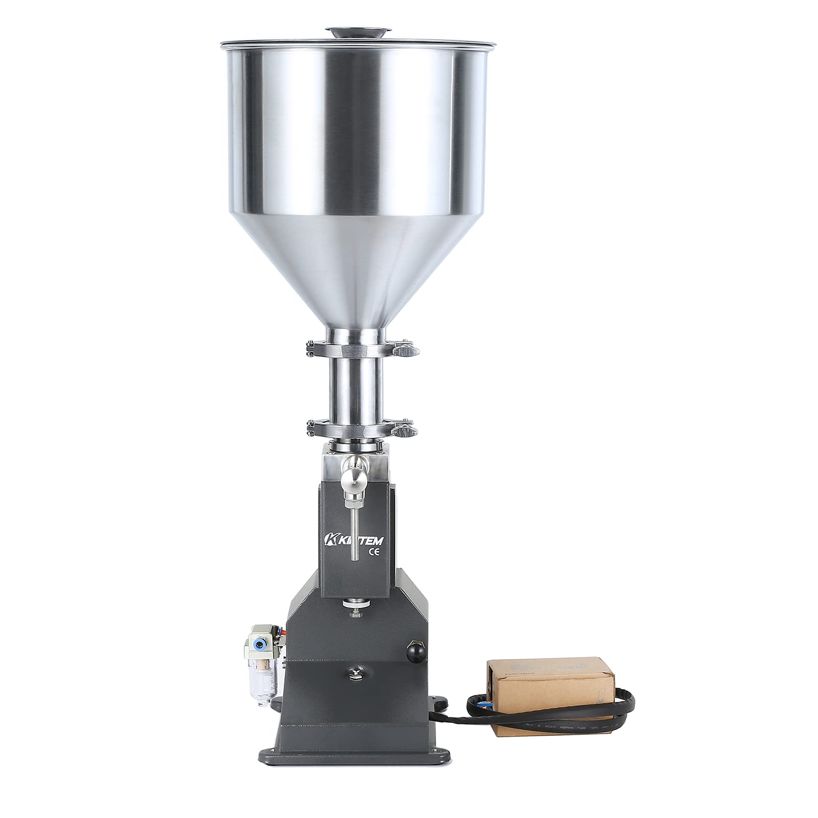 Pneumatic&Manual Paste Liquid Filling Machine Bottle Filler Machine 20-110ml Bottle Filling Machine Stainless Steel (Pneumatic-110ML)