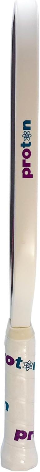 Proton Series Three Raw Carbon Pickleball Paddle - Elongated 16.5" Length, 15mm Honeycomb Core, 8.2oz Lightweight for Spin, Control & Power