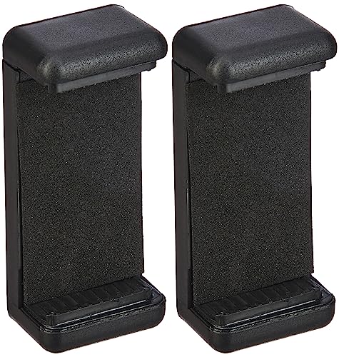 Image of Amazon Basics Mobile Holder Clip for Tripods with 1 /4-inch Mounting Screw, Compatible with Most Smartphones, Ideal for Videographers and Photographers (Pack of 2)