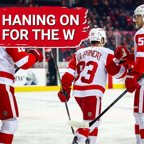 Red Wings barely hang on to beat Flames, thanks in large part to Alex DeBrincat's 3-point night