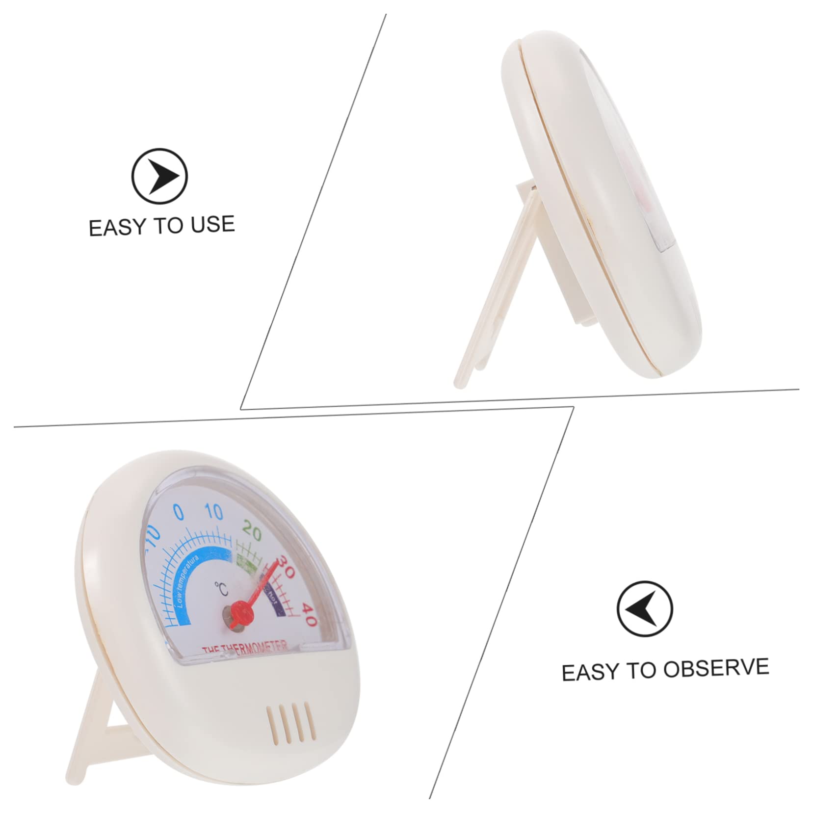 SOLUSTRE 2pcs Freezer Thermometer Portable Measuring Tool for Fridge Temperature Gauge Lightweight Design for Easy Storage and Use Kitchen Accessory