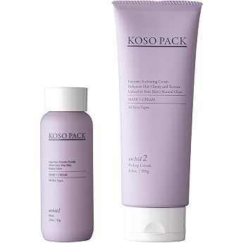Hollywood Orchid Pickup Cream & Mask Set, Enzyme Pack, Hollywood Face Pack, Pore Care, Exfoliating, Moisturizing, Large Capac