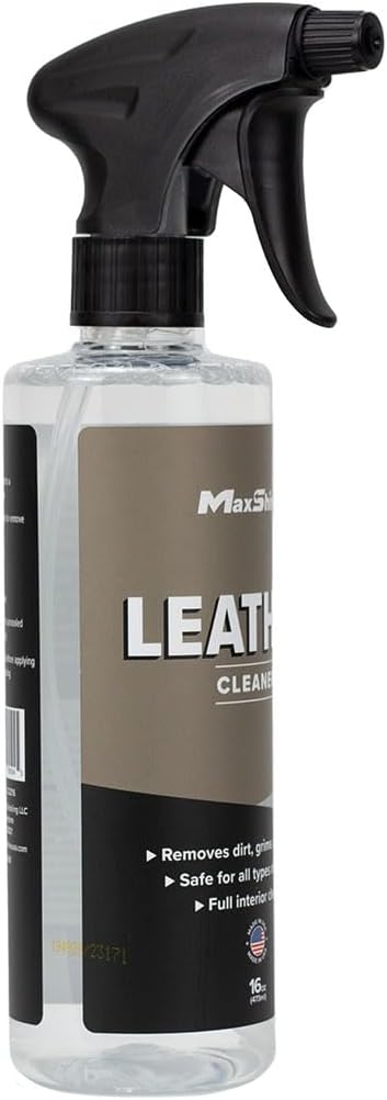 Maxshine Leather Cleaner 16 oz – Deep Cleaning Formula for Car Seats, Interior, and Upholstery, Safe on Natural & Synthetic Leather, Removes Dirt, Grime & Stains - Image 2