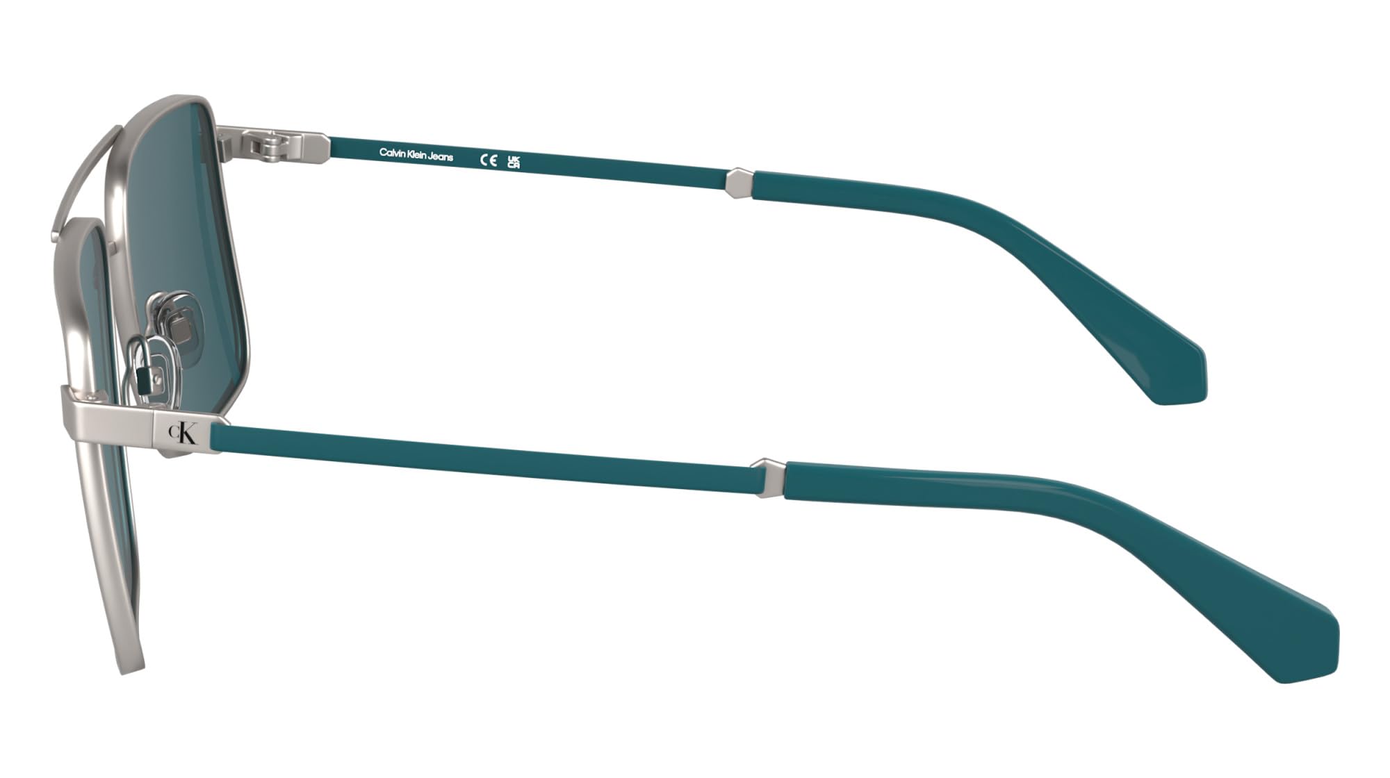 CALVIN KLEIN JEANS Brille Größe 58 mm Matte Light Ruthenium Eye Size: 58 Bridge: 17