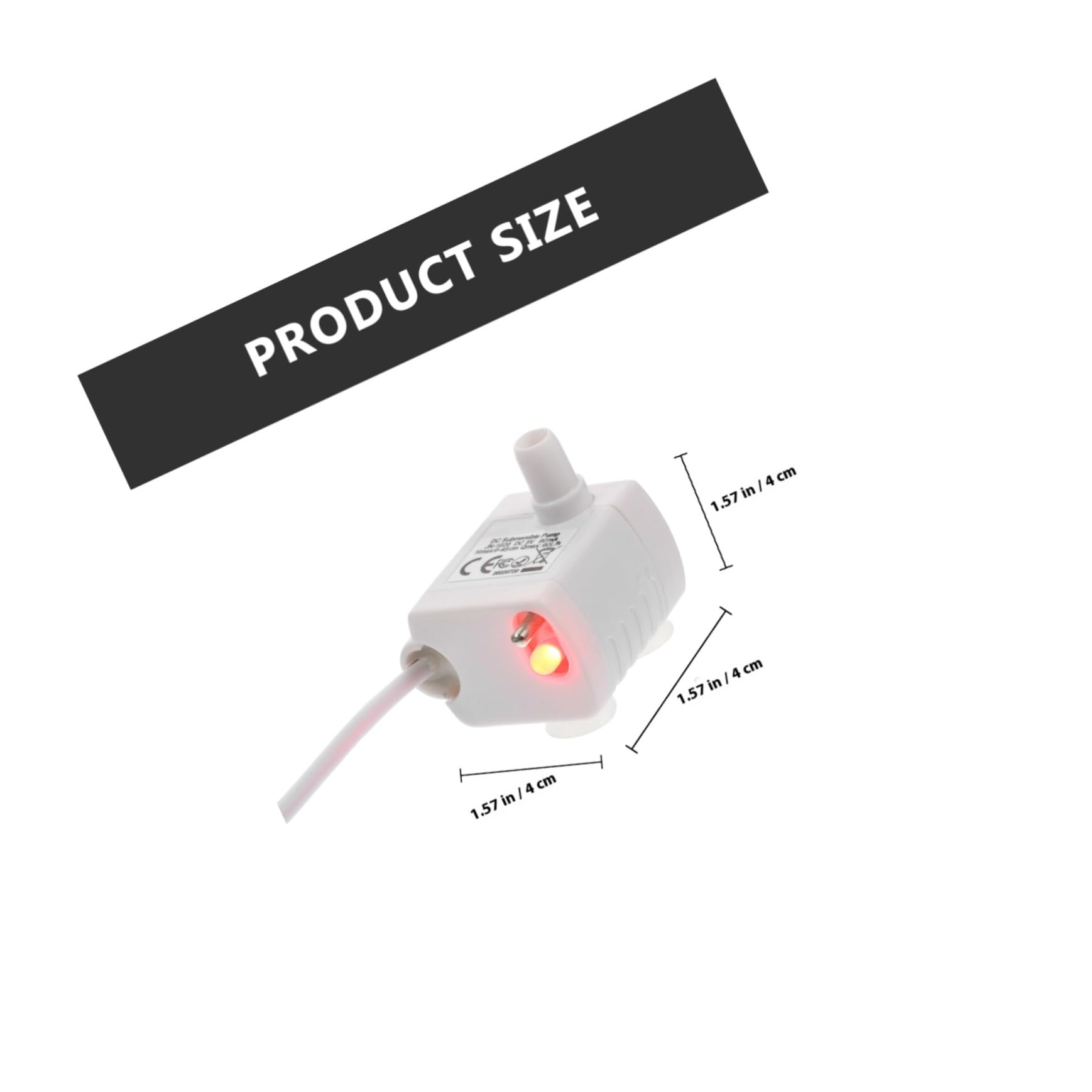 Bomba de Agua Sumergible para Fuente de Gatos Luz 5v1a | Repuesto para Bebedero de Mascotas, Abs Blanco, Incluye Cable Usb, Uso en Hogares y Tiendas de Mascotas
